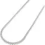 PREMIUM .925 Solid Sterling Silver Franco Square Box Link Rhodium Chain Necklaces 1MM - 5.5MM, 16'' - 30'', Men & Women, Exclusively Made In Italy, In Style Designz
