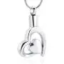mingkejw Double Heart Cremation Urn Necklace Pendant Funnel Fill Kit Keepsake Memorial Ashes mingkejw Double Heart Cremation Urn Necklace Pendant Funnel Fill Kit Keepsake Memorial Ashes
