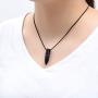 zeqingjw Bullet Cremation Jewelry for Ashes Pendants - Ashes Holder Urns Jewelry for Pet/Human Cylinder Keepsake Memorial Necklace for Ashes