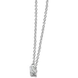 JADMIRE Platinum Plated Sterling Silver 1.3 ct Swarovski Zirconia Bar pendant, 18''