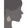 Bohemian Gold & Silver Two Tone Floral Filigree Big Tear Drop Earrings Bohemian Gold & Silver Two Tone Floral Filigree Big Tear Drop Earrings