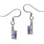 Silvershake Petite Oval Shape 7x5mm Natural African Amethyst 925 Sterling Silver Victorian Style Dangle Earrings Silvershake Petite Oval Shape 7x5mm Natural African Amethyst 925 Sterling Silver Victorian Style Dangle Earrings
