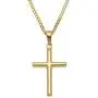 FZTN Jewelry Mens Womens 3mm Curb Chain Cuban Link Chain 18K Gold Plated Stainless Steel Necklace,Fashion Jewelry,Wear Alone or with Pendant,18-26 Inch