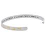 Reminder Bracelets for Women Two-Tone Footprints in The Sand Bracelet, Inspirational Jewelry & Gifts