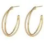 14K Gold Hoop Earrings For Women Open Hoops For Girls Lightweight Chunky Hoop Earrings Fashion Jewelry