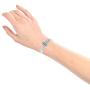 Me Plus Women Fashion Stainless Steel Silver Gold Clear Rhinestones Charm Mesh Belt Buckle Bracelet Bangle