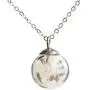SIEASY Pressed Flower Pendant Necklace Real Dried Flower Resin Jewellery SIEASY Pressed Flower Pendant Necklace Real Dried Flower Resin Jewellery