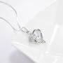 Bellrela Sterling Silver I Love You to The Moon and Back Necklace Heart Love Pendant Necklace