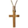 Natural Olive Wood Cross Pendant Necklace for Men Women Children Kids Boy Girl Gift Wooden Car Rearview Mirror Pendant