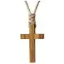 Natural Olive Wood Cross Pendant Necklace for Men Women Children Kids Boy Girl Gift Wooden Car Rearview Mirror Pendant