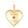 Women Girls Personalized Locket Necklace Zodiac Sign Grain Platinum 18K Gold Heart Pendant that Hold Photo Picture, with Text Engrave or Image Custom, Chain 20 Inch