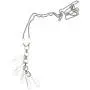 Hatroom Crystal Pendant Necklace for Women with Long Chain Made in Italy Hatroom Crystal Pendant Necklace for Women with Long Chain Made in Italy