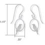 Boma Jewelry Sterling Silver Bird On A Perch Oval Dangle Earrings