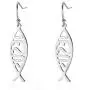 VASSAGO Jesus Fish Ichthys Faith Symbol Hook Earring Hollow Out Design Stainless Steel Drop Dangle Earrings for Women Girls VASSAGO Jesus Fish Ichthys Faith Symbol Hook Earring Hollow Out Design Stainless Steel Drop Dangle Earrings for Women Girls