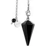 JADENOVA Pendulum Crystal Necklace Natural Obsidian Crystal Pendulums for Divination Dowsing Quartz Pendulum Chakra Reiki Healing Jewelry for Women Men JADENOVA Pendulum Crystal Necklace Natural Obsidian Crystal Pendulums for Divination Dowsing Quartz Pendulum Chakra Reiki Healing Jewelry for Women Men