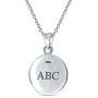 Personalized Engravable Celtic Knot Irish Friendship Round Circle Medallion Pendant Necklace Women Men Sterling Silver