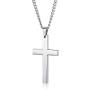 FIVE CENTS Christian Cross Pendant Necklace for Men Women Stainless Steel Jewelry Jeasus Cross Necklace
