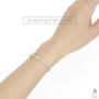 AF Diamond Tennis Bracelet 2 Rows Copper 18K Gold Plated 2MM AAA Cubic Zirconia Bracelet for Women Jewelry Wedding Gift Size 7 lnch (Rose Gold)
