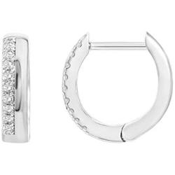 PAVOI 14K Gold Plated Sterling Silver Cubic Zirconia Huggie Hoop Earrings for Women