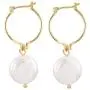 PengJin Womens pearl drop earrings, hypoallergenic copper, nature fashionable and elegant jewelry, suitable for girls birthday wedding