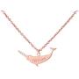 SENFAI Stainless Steel Save Narwhal Bar Necklace Custom Name Jewelry for Girls