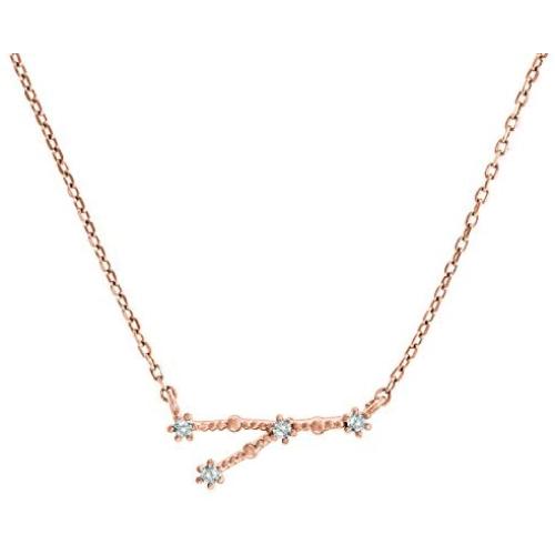 PAVOI 14K Gold Plated Astrology Constellation Horoscope Zodiac Necklace 16-18''
