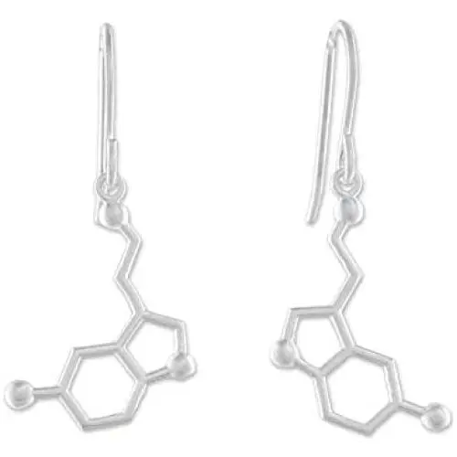 NOVICA .925 Sterling Silver Dangle Earrings, Serotonin NOVICA .925 Sterling Silver Dangle Earrings, Serotonin