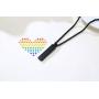 AIKESIWAI Lesbian Necklace,Lesbian Stuff,Pride Rainbow Necklace, Rainbow Rectangular Pendant, Stainless Steel Rainbow Necklace, LGBT Pendant, Gay and Lesbian Pride Pendant