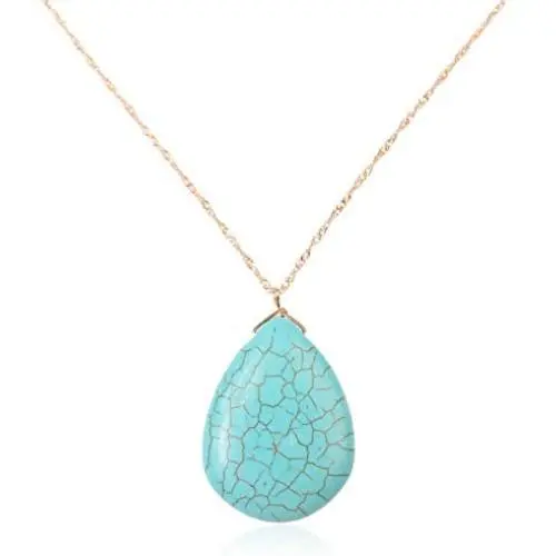RIAH FASHION Bohemian Natural Stone Geometric Pendant Long Necklace - Boho Rectangle Bar Charm Layering Statement Chain Arrowhead Marble Quartz RIAH FASHION Bohemian Natural Stone Geometric Pendant Long Necklace - Boho Rectangle Bar Charm Layering Statement Chain Arrowhead Marble Quartz