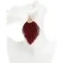 MIRMARU Fringe Tassel Silky Thread Dangle Drop Metal Hook Earrings-Drop Dangle Statement Earrings MIRMARU Fringe Tassel Silky Thread Dangle Drop Metal Hook Earrings-Drop Dangle Statement Earrings
