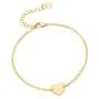 PEARLADA 18K Gold Chain Link Bracelet Minimalist Heart Charm Bracelet Fashion Pearl Beaded Bar Bracelet Handmade Adjustable Jewelry for Women PEARLADA 18K Gold Chain Link Bracelet Minimalist Heart Charm Bracelet Fashion Pearl Beaded Bar Bracelet Handmade Adjustable Jewelry for Women