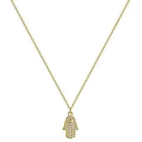Kyerlyn Hamsa Evil Eye Pendant Necklace 14K Gold Plated Dainty Necklace for Women Handmade Jewerly Gift for Teen Girls Kyerlyn Hamsa Evil Eye Pendant Necklace 14K Gold Plated Dainty Necklace for Women Handmade Jewerly Gift for Teen Girls