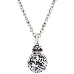 INOX Star Wars: The Force Awakens BB-8 18'' Sterling Silver 3D Pendant Necklace