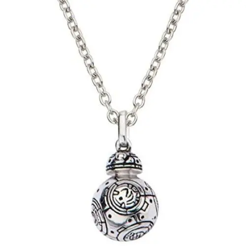 INOX Star Wars: The Force Awakens BB-8 18'' Sterling Silver 3D Pendant Necklace
