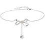 Sllaiss Sterling Silver Bow Necklace Made with Swarovski Crystals Pendant Gift for Women Rose Gold 16'' with 2'' Extender Adjustable Sllaiss Sterling Silver Bow Necklace Made with Swarovski Crystals Pendant Gift for Women Rose Gold 16'' with 2'' Extender Adjustable