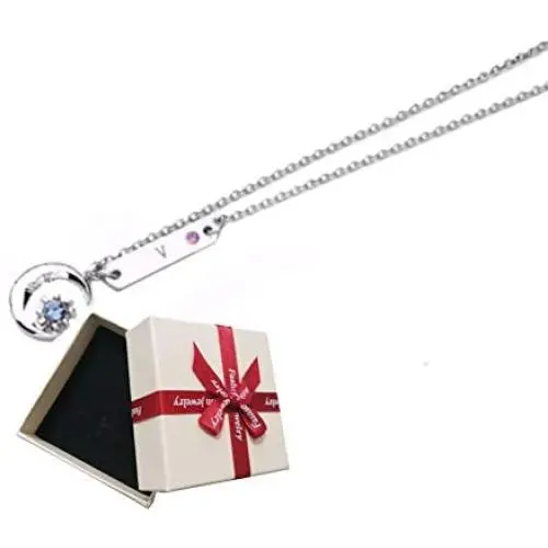 muxing Kpop Bangtan Boys Moon Shape Army Necklace BTS Jewelry Gifts for Unisex muxing Kpop Bangtan Boys Moon Shape Army Necklace BTS Jewelry Gifts for Unisex