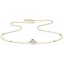 CaratLane Sukriti Diamond Mangalsutra for Women 0.135 Carat (IJ-Color, SI-Clarity) in 14 K Yellow Gold with Jewelry Gift Box