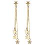 Lucky Star Pendant Tassel Dangle Earrings Fashion Long Shooting Star Drop Earrings Stud for Women Girls