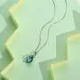 Blue Crystal Infinity Teardrop Pendant on a 925 Sterling Silver Chain Swarovski Crystal Pendant Necklace 15.7 Inch for Women Girls Blue Crystal Infinity Teardrop Pendant on a 925 Sterling Silver Chain Swarovski Crystal Pendant Necklace 15.7 Inch for Women Girls