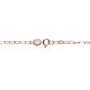Hoops & Loops Sterling Silver Heart Link Chain Necklace, 16 inches 20 inches 24 inches or 30 Inches