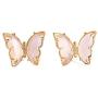 5 Pairs Butterfly Stud Earrings Set Colorful Transparent Crystal Butterfly Earring Set Hypoallergenic Cute Fashion Animal Earrings for Women Girls Jewelry