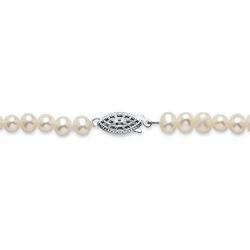 Sterling Silver Round Genuine Blue Sapphire and Cultured Freshwater Pearl Beaded 3 Piece Set Strand Necklace (8mm), 18 i