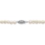Sterling Silver Round Genuine Blue Sapphire and Cultured Freshwater Pearl Beaded 3 Piece Set Strand Necklace (8mm), 18 i