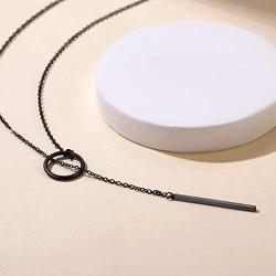 GoldChic Jewelry Customized Y Necklace for Women,Lariat Necklace, Looped Long Lariat Y Bar/Lock/Peal/Star/Rose Pendant Necklace Personalized Gifts for Women Girls, Summer Beach Holiday Jewelry
