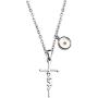 Faith Cross Mustard Seed Necklace Religious Jewelry Inspirational Christian Gift