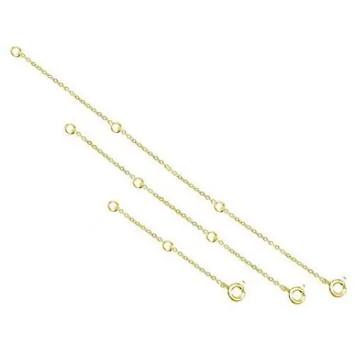 Necklace Extenders Necklace Chains Sterling Silver Bracelet Anklet Extenders Set 2, 3, 4, and 6 Inches in Silver, Gold, and Rose Gold Necklace Extenders Necklace Chains Sterling Silver Bracelet Anklet Extenders Set 2, 3, 4, and 6 Inches in Silver, Gold, and Rose Gold