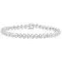 Fifth and Fine 1/8 Carat tw Natural Diamond Heart Tennis Bracelet in 925 Sterling Silver Fifth and Fine 1/8 Carat tw Natural Diamond Heart Tennis Bracelet in 925 Sterling Silver