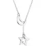 UALGL Y-Shaped Long Vertical Pendant Necklace Stainless Steel 18K Rose Gold Plated Choker Necklace Adjustable Clavicle Chain for Women or Girls