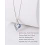 missaqua Love Heart Necklace for Women Embellished with Swarovski Crystals Pendant Necklace Valentine Anniversary Birthday Jewelry Gifts for Girlfriend Wife