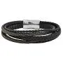 Geoffrey Beene Mens Multi-Strand Braided Genuine Leather Bracelet with Stainless Steel Magnetic Closure Geoffrey Beene Mens Multi-Strand Braided Genuine Leather Bracelet with Stainless Steel Magnetic Closure